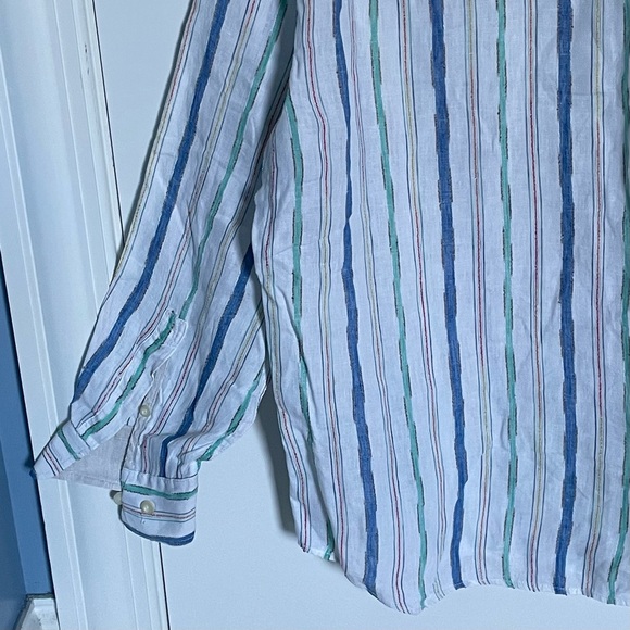 Tommy Bahama Multicolored Linen Blend Button Down Shirt - 29941 - Picture 10 of 16